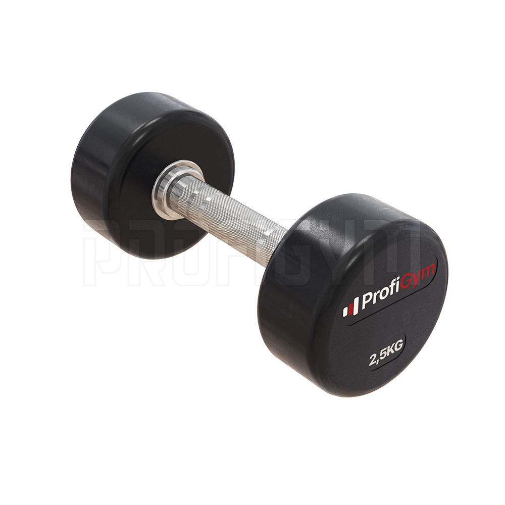 Гантель обрезиненная 2,5 кг